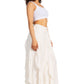 Sakkas Nova Womens Bohemian Stonewashed Rayon Asymmetrical Hem Maxi Swing Skirt