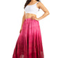 Sakkas Lyra Womens Bohemian Soft Brocade Rayon Tiered Embroidered Flowy Long Skirt