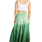Sakkas Lyra Womens Bohemian Soft Brocade Rayon Tiered Embroidered Flowy Long Skirt
