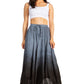 Sakkas Lyra Womens Bohemian Soft Brocade Rayon Tiered Embroidered Flowy Long Skirt
