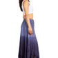 Sakkas Lyra Womens Bohemian Soft Brocade Rayon Tiered Embroidered Flowy Long Skirt