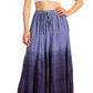 Sakkas Lyra Womens Bohemian Soft Brocade Rayon Tiered Embroidered Flowy Long Skirt