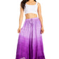 Sakkas Lyra Womens Bohemian Soft Brocade Rayon Tiered Embroidered Flowy Long Skirt