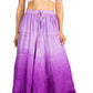 Sakkas Lyra Womens Bohemian Soft Brocade Rayon Tiered Embroidered Flowy Long Skirt