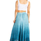 Sakkas Lyra Womens Bohemian Soft Brocade Rayon Tiered Embroidered Flowy Long Skirt
