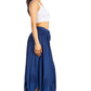 Sakkas Emery Womens Vintage Retro Maxi Rayon Embroidered Zigzag Hem Flowy Skirt