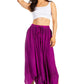 Sakkas Emery Womens Vintage Retro Maxi Rayon Embroidered Zigzag Hem Flowy Skirt