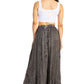 Sakkas Ahaana Women Renaissance Boho Rayon Maxi Embroidered Paneled Summer Skirt