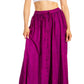 Sakkas Ahaana Women Renaissance Boho Rayon Maxi Embroidered Paneled Summer Skirt
