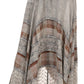 Sakkas Hailes Long Tall Wide Silver Embroidered Batik Adjustable Waist Skirt