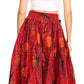 Sakkas Asma Convertible Traditional Wax Print Adjustable Strap Maxi Skirt | Dress