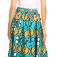 Sakkas Asma Convertible Traditional Wax Print Adjustable Strap Maxi Skirt | Dress