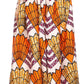 Sakkas Asma Convertible Traditional Wax Print Adjustable Strap Maxi Skirt | Dress