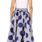 Sakkas Asma's Second Convertible Traditional Wax Print Maxi Skirt with Adjustable Straps