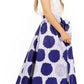 Sakkas Asma's Second Convertible Traditional Wax Print Maxi Skirt with Adjustable Straps