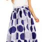 Sakkas Asma's Second Convertible Traditional Wax Print Maxi Skirt with Adjustable Straps