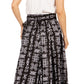 Sakkas Asma's Second Convertible Traditional Wax Print Maxi Skirt with Adjustable Straps