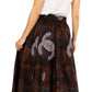Sakkas Asma's Second Convertible Traditional Wax Print Maxi Skirt with Adjustable Straps