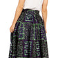 Sakkas Asma's Second Convertible Traditional Wax Print Maxi Skirt with Adjustable Straps