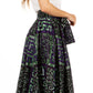 Sakkas Asma's Second Convertible Traditional Wax Print Maxi Skirt with Adjustable Straps