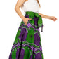 Sakkas Asma's Second Convertible Traditional Wax Print Maxi Skirt with Adjustable Straps