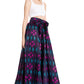 Sakkas Asma's Second Convertible Traditional Wax Print Maxi Skirt with Adjustable Straps