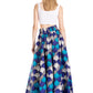 Sakkas Asma's Second Convertible Traditional Wax Print Maxi Skirt with Adjustable Straps
