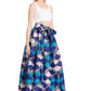 Sakkas Asma's Second Convertible Traditional Wax Print Maxi Skirt with Adjustable Straps
