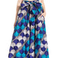 Sakkas Asma's Second Convertible Traditional Wax Print Maxi Skirt with Adjustable Straps