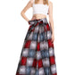 Sakkas Asma's Second Convertible Traditional Wax Print Maxi Skirt with Adjustable Straps
