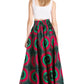 Sakkas Asma's Second Convertible Traditional Wax Print Maxi Skirt with Adjustable Straps