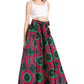 Sakkas Asma's Second Convertible Traditional Wax Print Maxi Skirt with Adjustable Straps