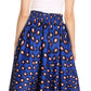 Sakkas Asma Convertible Traditional Wax Print Adjustable Strap Maxi Skirt | Dress