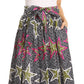 Sakkas Asma Convertible Traditional Wax Print Adjustable Strap Maxi Skirt | Dress