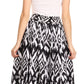 Sakkas Asma Convertible Traditional Wax Print Adjustable Strap Maxi Skirt | Dress
