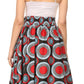 Sakkas Asma Convertible Traditional Wax Print Adjustable Strap Maxi Skirt | Dress