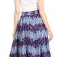 Sakkas Asma Convertible Traditional Wax Print Adjustable Strap Maxi Skirt | Dress