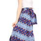 Sakkas Asma Convertible Traditional Wax Print Adjustable Strap Maxi Skirt | Dress