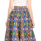Sakkas Asma Convertible Traditional Wax Print Adjustable Strap Maxi Skirt | Dress