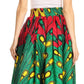 Sakkas Asma Convertible Traditional Wax Print Adjustable Strap Maxi Skirt | Dress