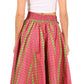 Sakkas Asma Convertible Traditional Wax Print Adjustable Strap Maxi Skirt | Dress
