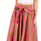 Sakkas Asma Convertible Traditional Wax Print Adjustable Strap Maxi Skirt | Dress