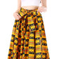 Sakkas Asma Convertible Traditional Wax Print Adjustable Strap Maxi Skirt | Dress