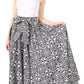 Sakkas Asma Convertible Traditional Wax Print Adjustable Strap Maxi Skirt | Dress