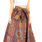 Sakkas Asma Convertible Traditional Wax Print Adjustable Strap Maxi Skirt | Dress