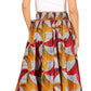 Sakkas Asma Convertible Traditional Wax Print Adjustable Strap Maxi Skirt | Dress