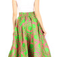 Sakkas Asma Convertible Traditional Wax Print Adjustable Strap Maxi Skirt | Dress