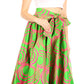 Sakkas Asma Convertible Traditional Wax Print Adjustable Strap Maxi Skirt | Dress