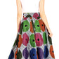 Sakkas Asma Convertible Traditional Wax Print Adjustable Strap Maxi Skirt | Dress