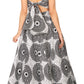 Sakkas Asma Convertible Traditional Wax Print Adjustable Strap Maxi Skirt | Dress